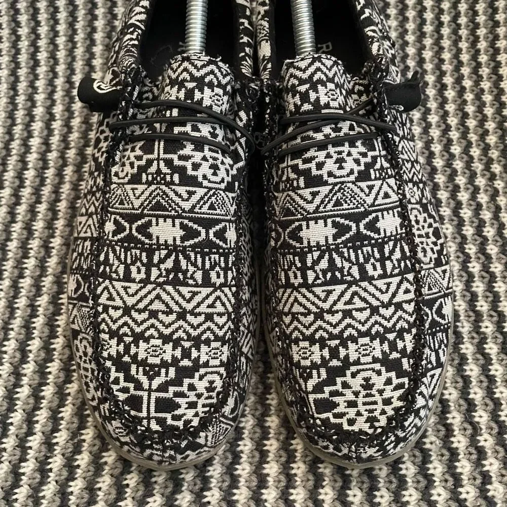 Roper Chillin black/white driving moc loafer women’s shoe size 10